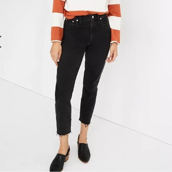 Madewell Denim - Madewell The High Rise Slim Crop‎ Boyjean |Tall |AA922